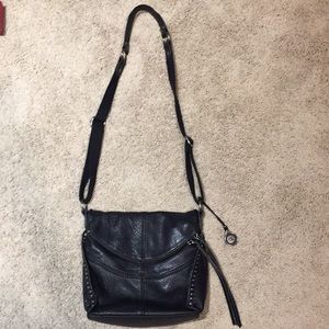 Beautiful black leather bag from the Sak